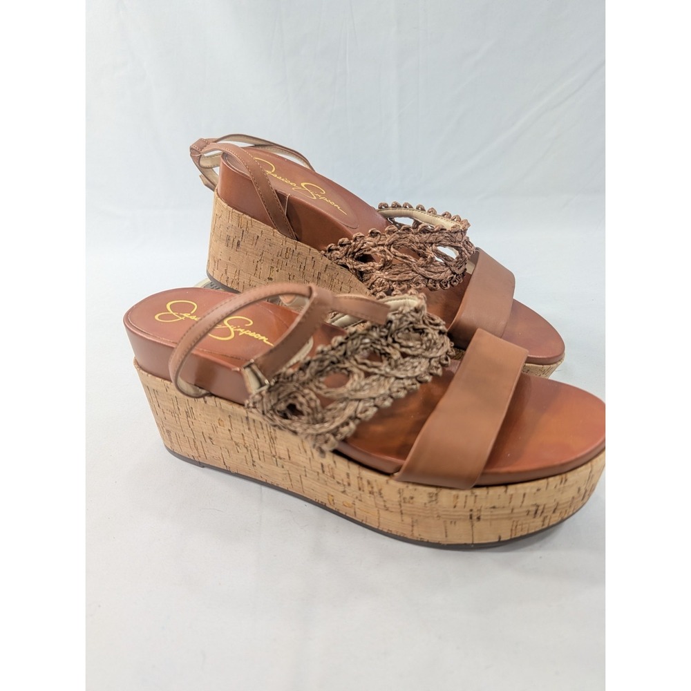 Jessica‎ Simpson Callri Wedge Sandal Sz 10M Excellent Condition